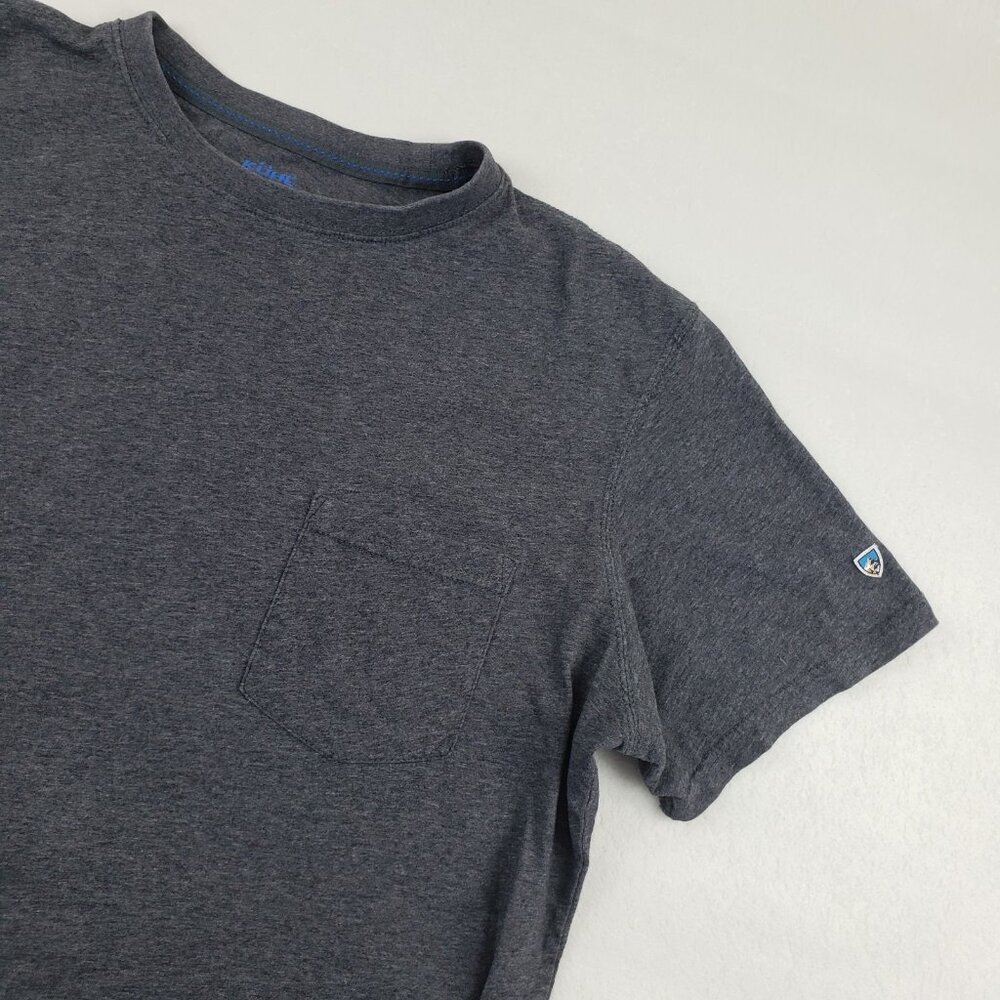 Kuhl Wildfibre Organic Cotton Tee Mens Large Gray Short Sleeve Crew Neck Shirt - Picture 2 of 11